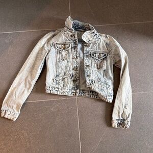 Jean crop jacket